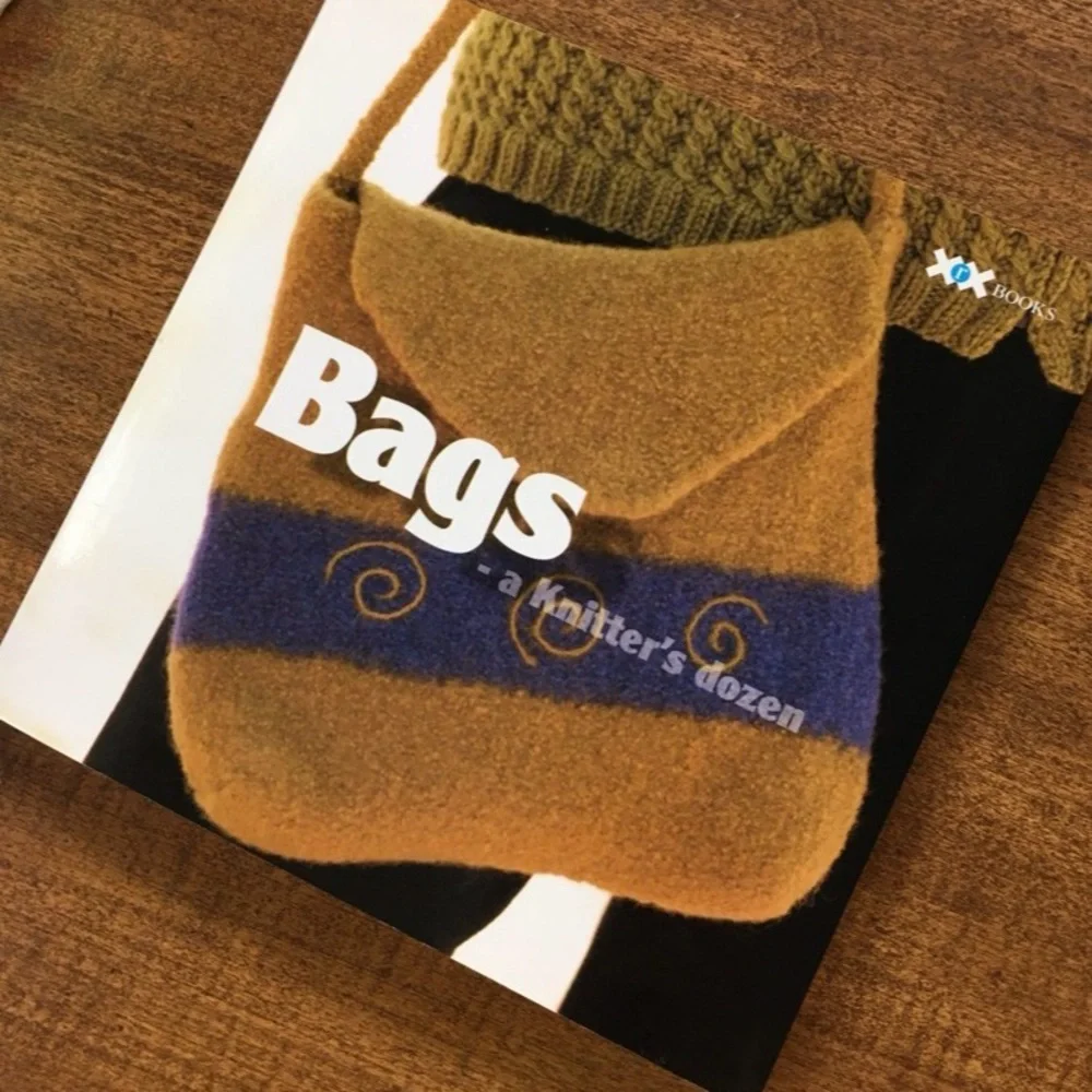 Knitting Book “Bags A Knitter’s Dozen” Softcover 12 Patterns 2004